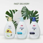 Dove Refreshing Shower Gel Men Women Fragrance Body Wash 16.9 Oz Moisturizing