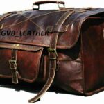 Herschel Leather Duffle Bag In Brown Color (Sac de sport en cuir)