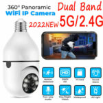 360° 1080P IP E27 Light Bulb Camera Wi-Fi IR Night Smart Home Wireless Security