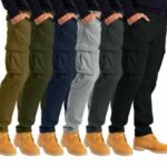 Alamo Men's Straight-fit Cargo Combat Trousers 6 pocket Workwear full Pants