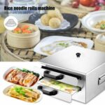 2 Layer Rice Noodle Roll Steamer, USA Stainless Steel Rice roll maker machine