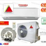12,000 BTU Mini Split Air Conditioner, Heat Pump ductless 220V 1 Ton With/KIT