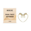 Pearl-Style Twist Ear Hook Earrings