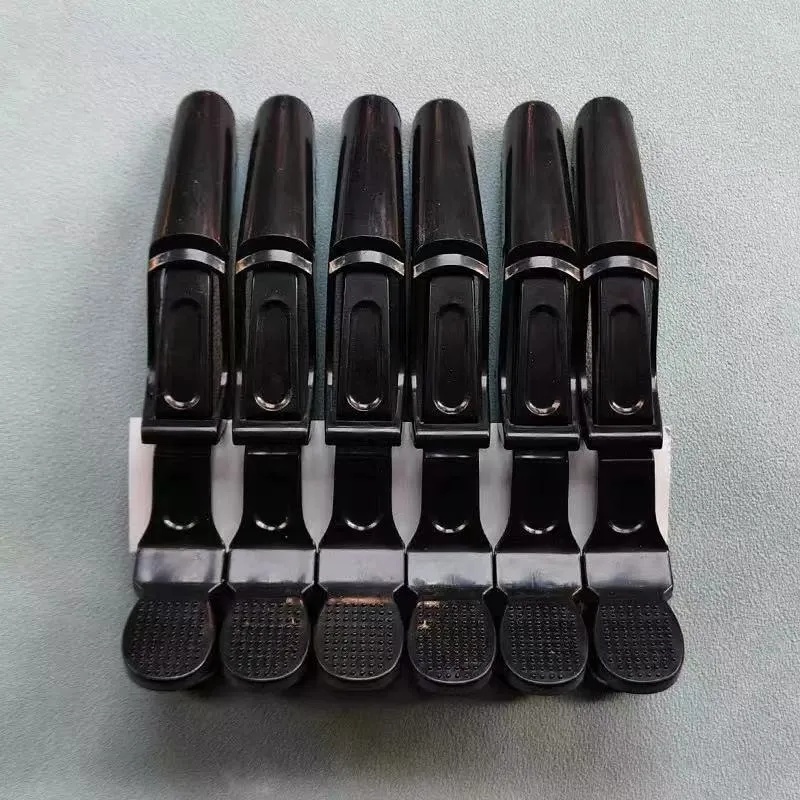 Specialized crocodile clips for hair salons, hair clips, hair combs, seamless clips, duckbill clips, long-mouth clips, heat dyeing zone tools, bang clips (6 pieces)