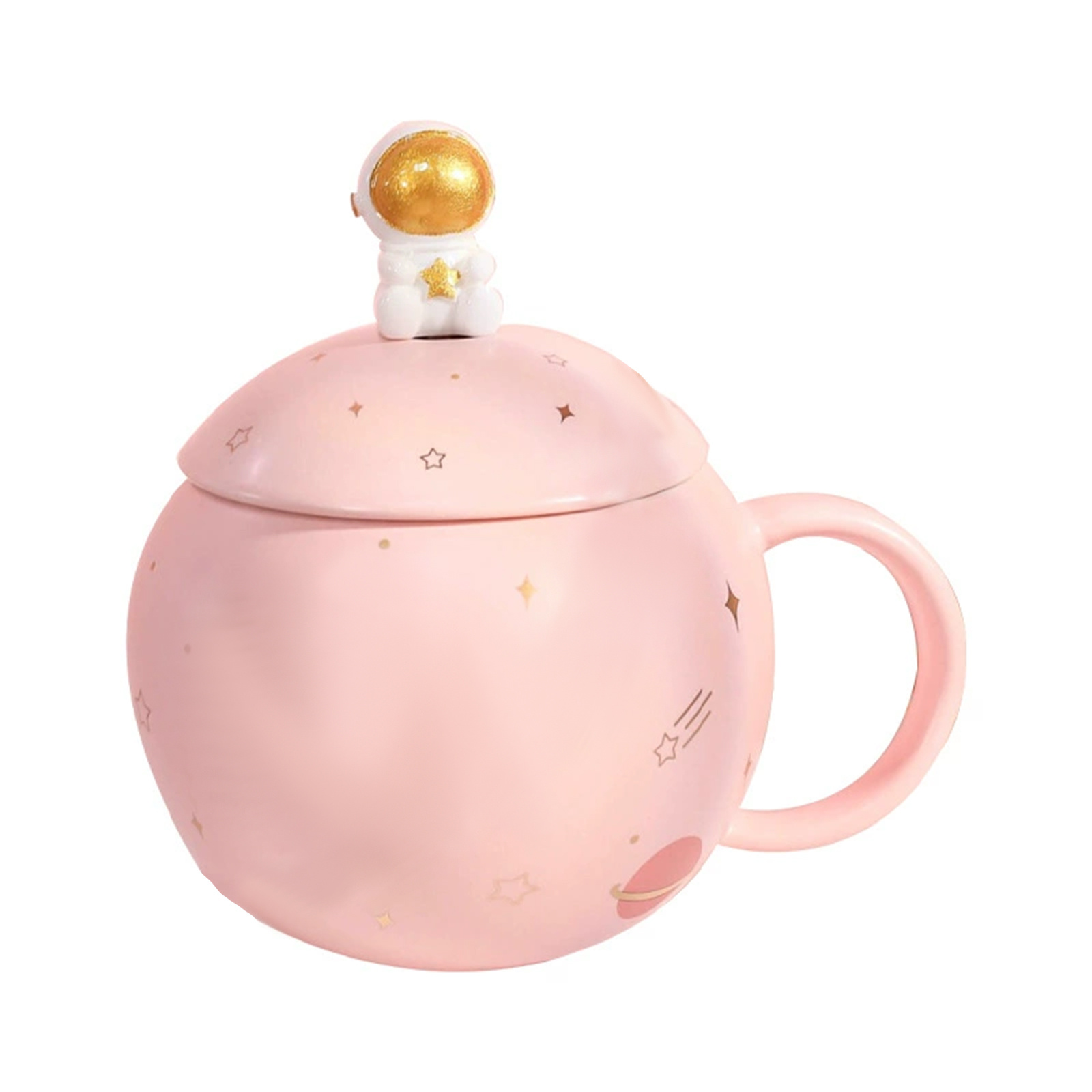 Planet Ceramic Mug-Pink