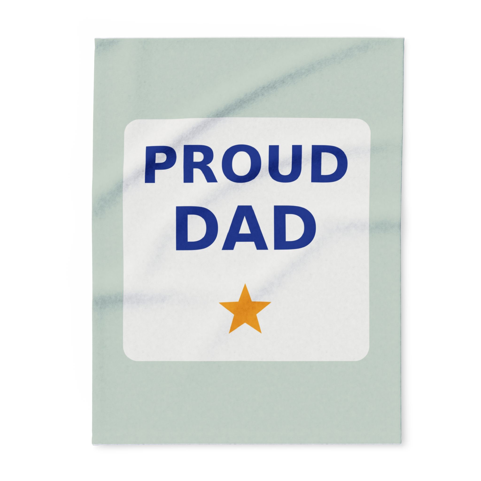 Proud Dad Fleece Throw Blanket, Cozy Gift for Dad
