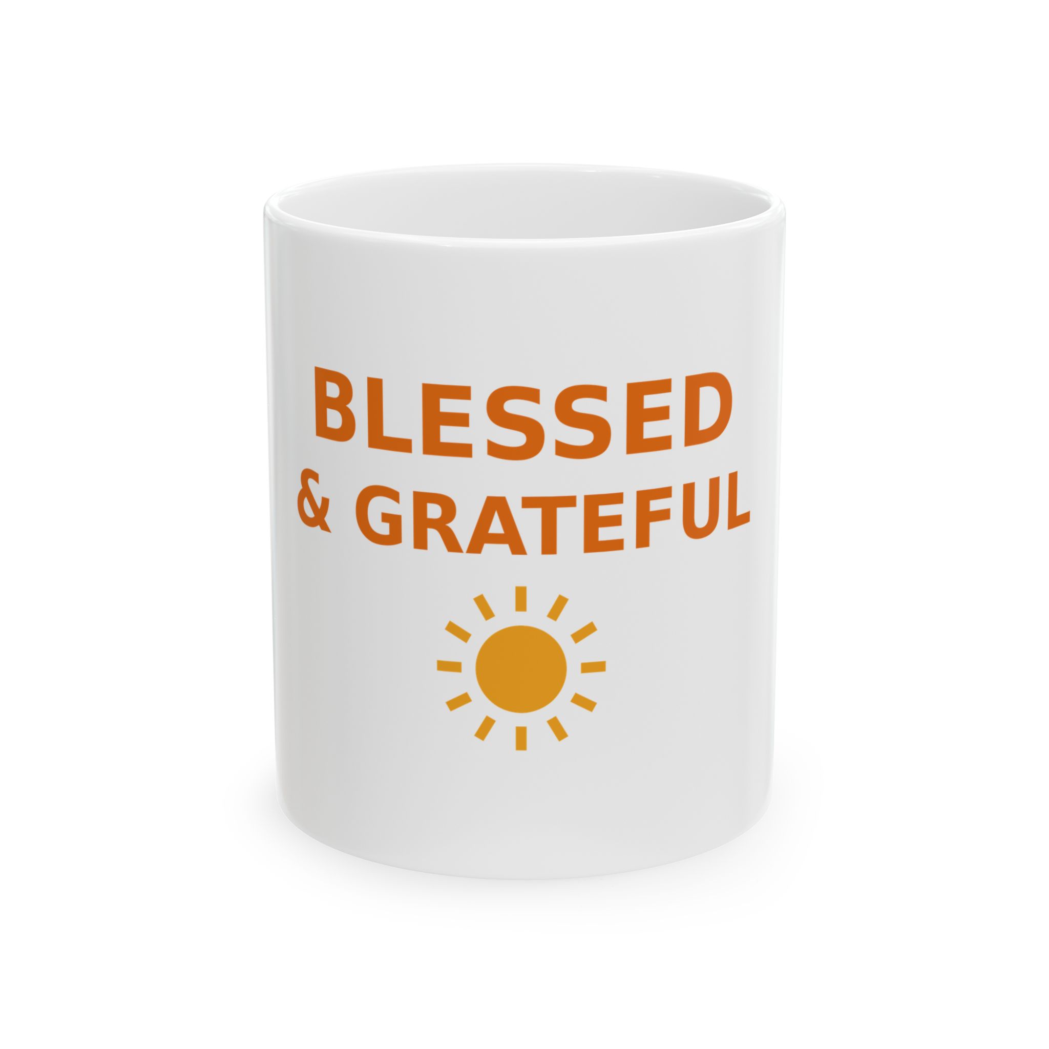 Blessed and Grateful Ceramic Coffee Mug, 11oz