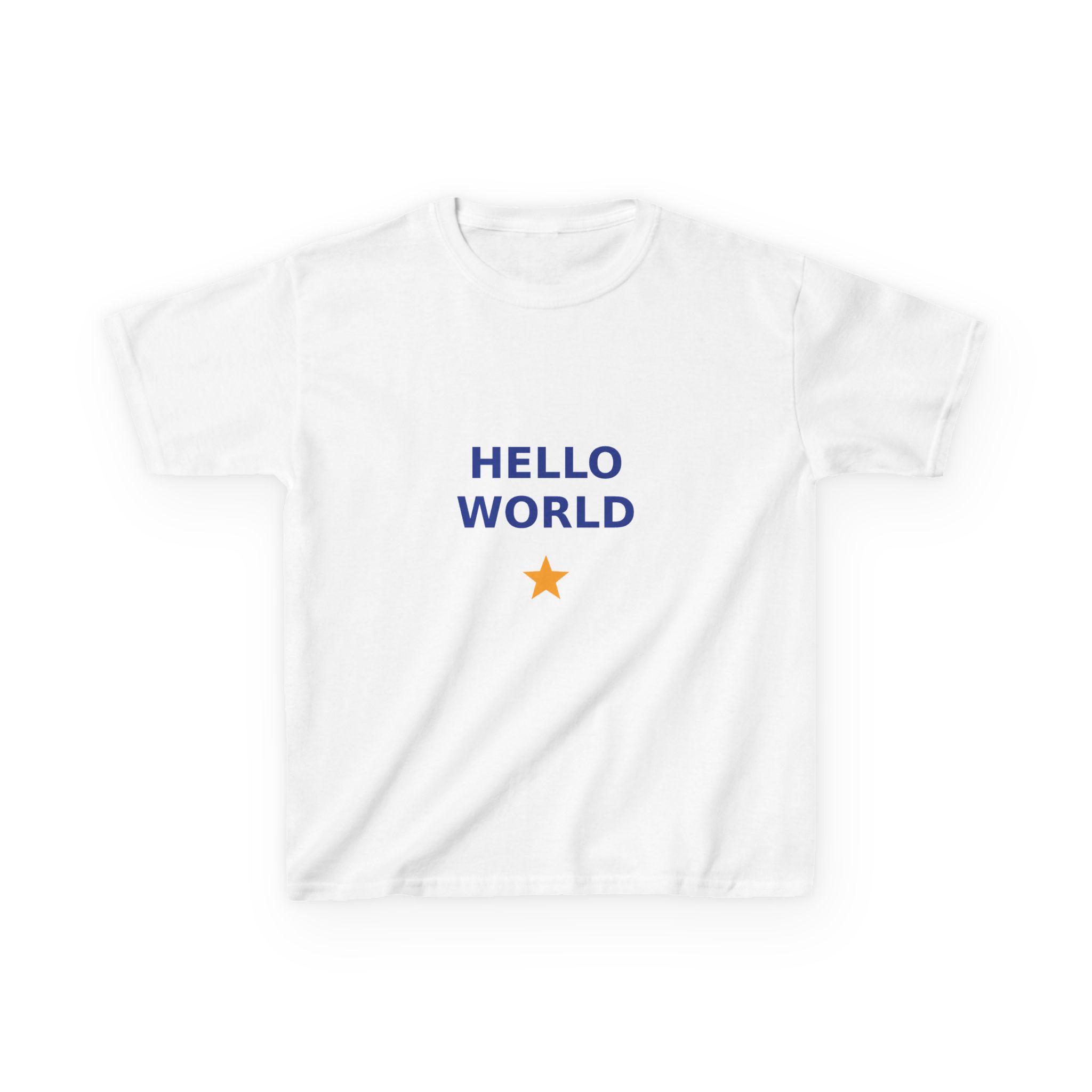 Hello World Kids T-Shirt, Youth Cotton Tee