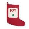 Joy Christmas Stocking, Festive Holiday Stocking
