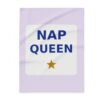 Nap Queen Fleece Throw Blanket, Cozy Gift for Her