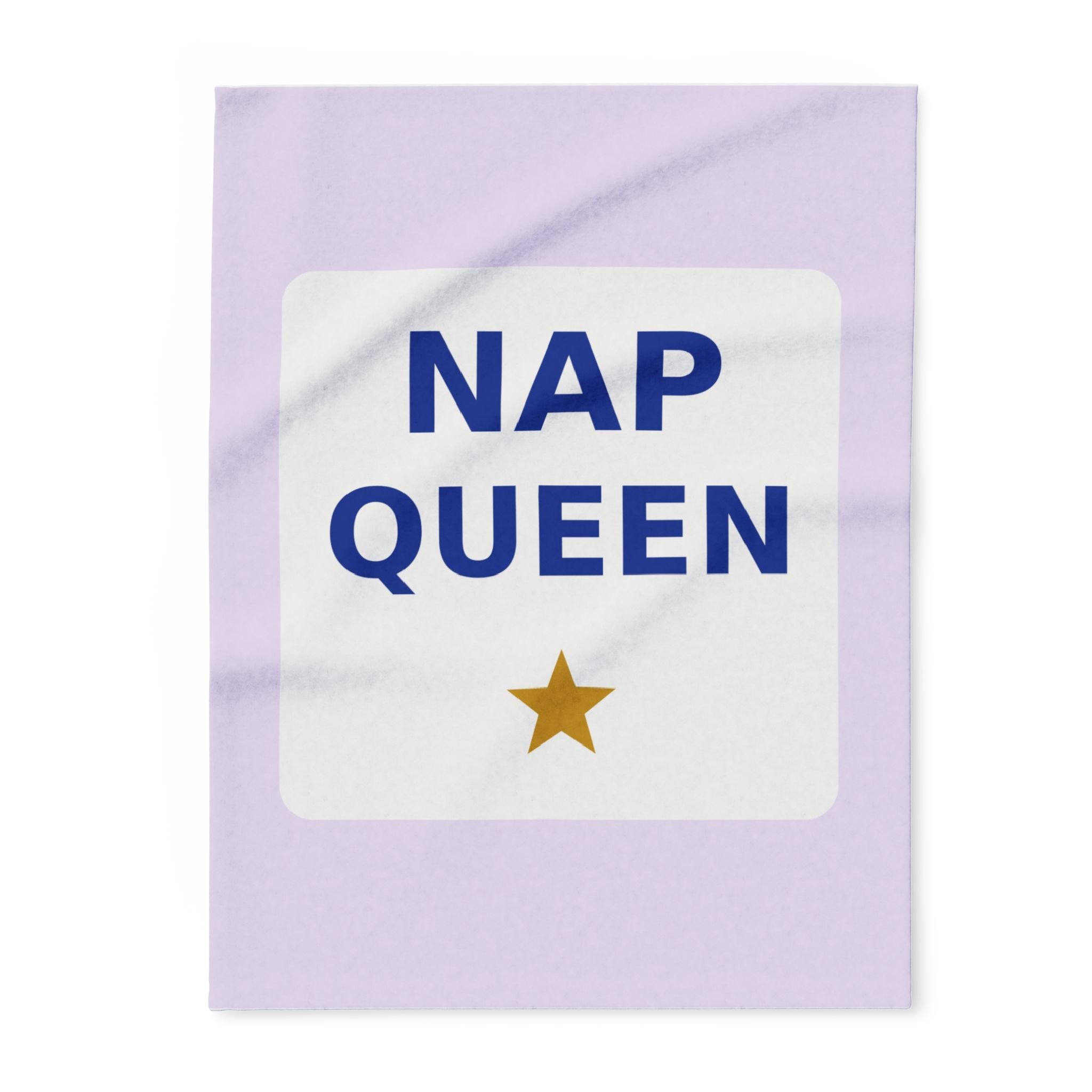 Nap Queen Fleece Throw Blanket, Cozy Gift for Her