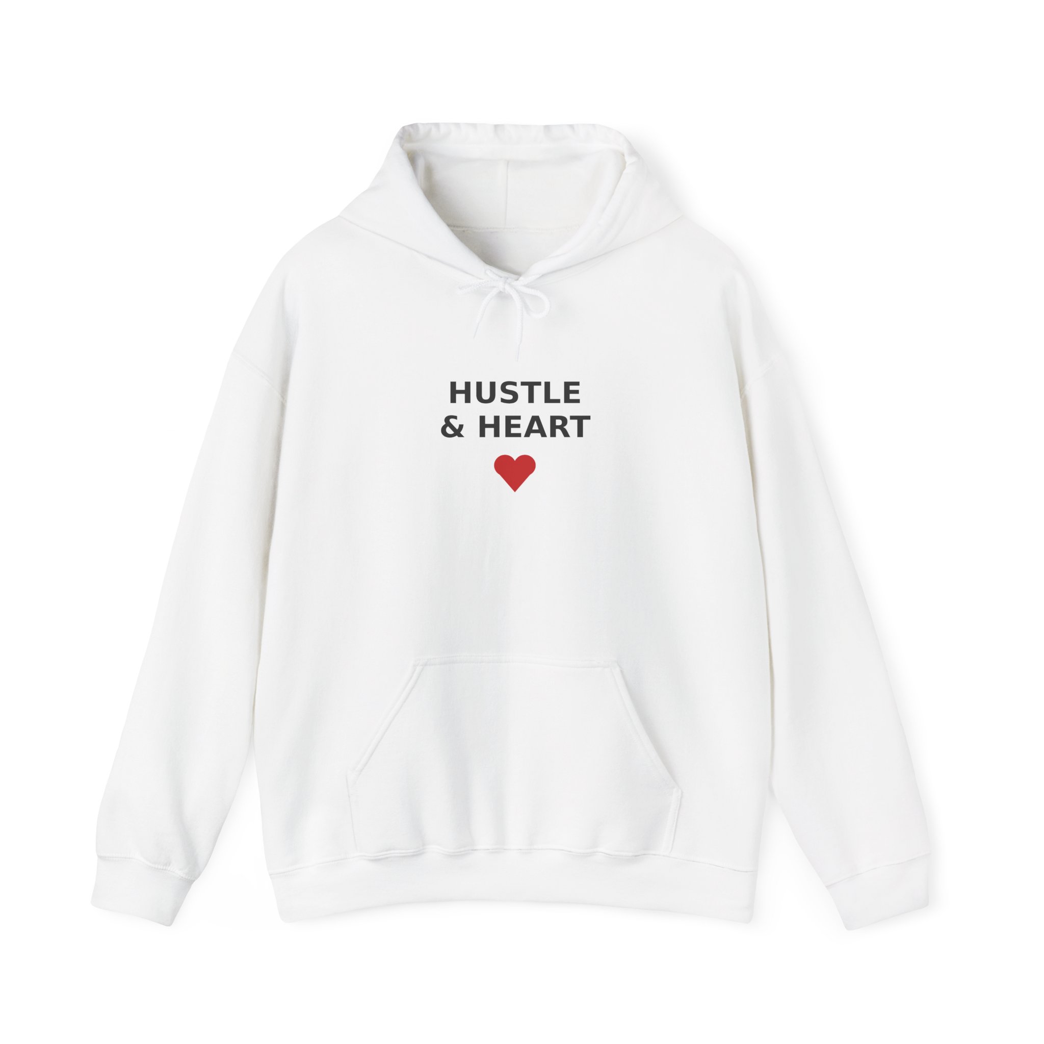 Hustle and Heart Hoodie, Unisex Hooded Sweatshirt