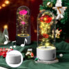 2 in 1 Rose Flowers LED Light and Bluetooth-Compatible Speaker