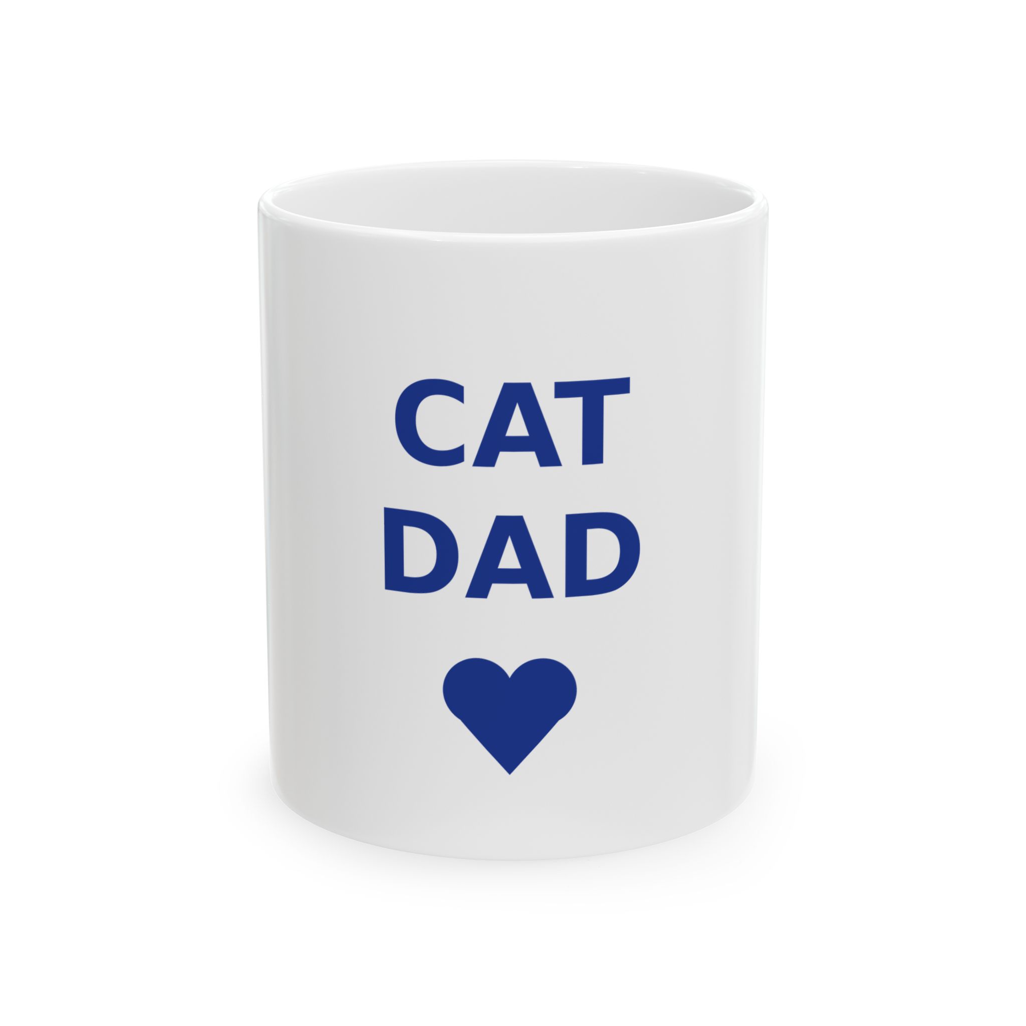 Cat Dad Ceramic Coffee Mug, 11oz