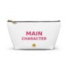 Main Character Makeup Bag, Zipper Cosmetic Pouch