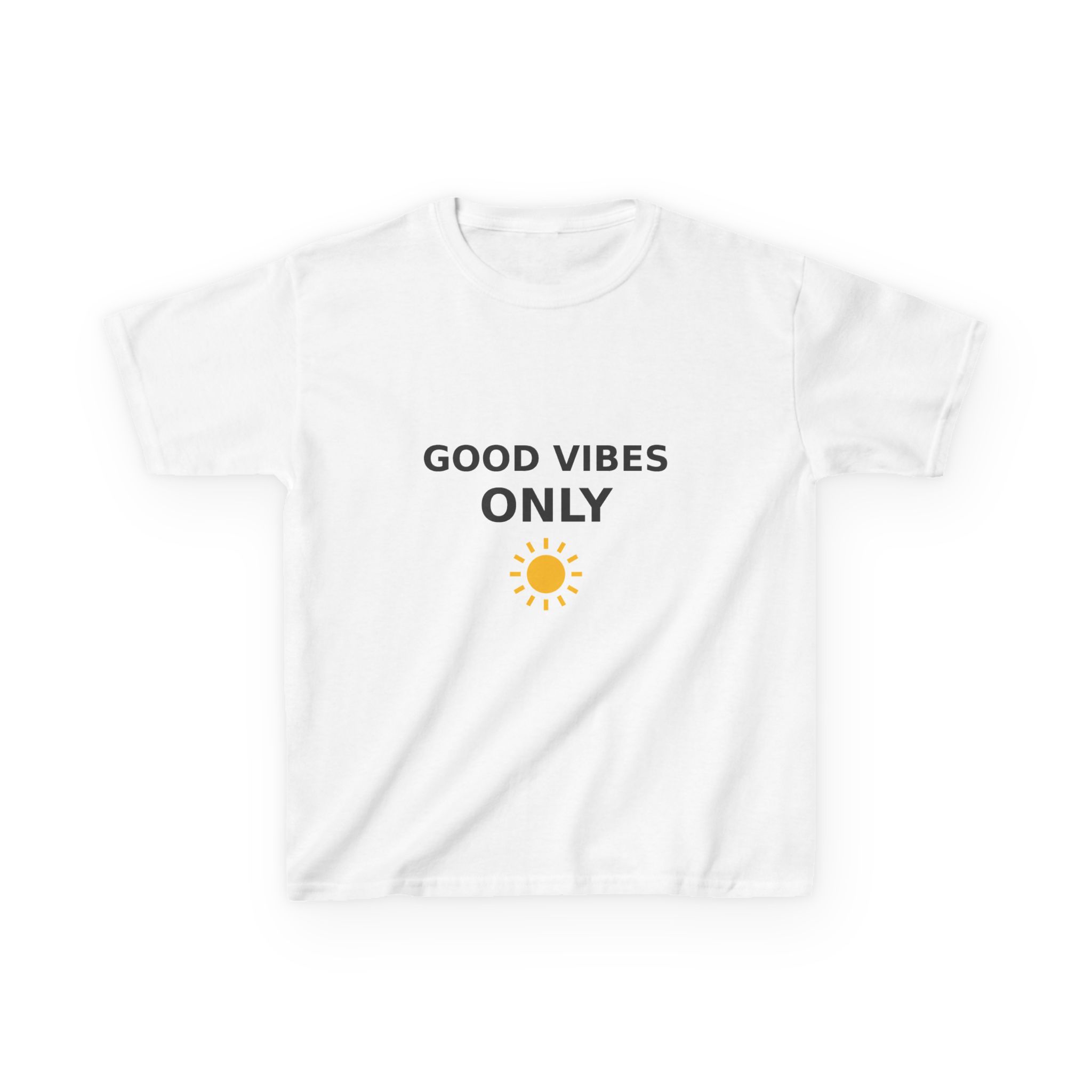 Good Vibes Only Kids T-Shirt, Youth Cotton Tee