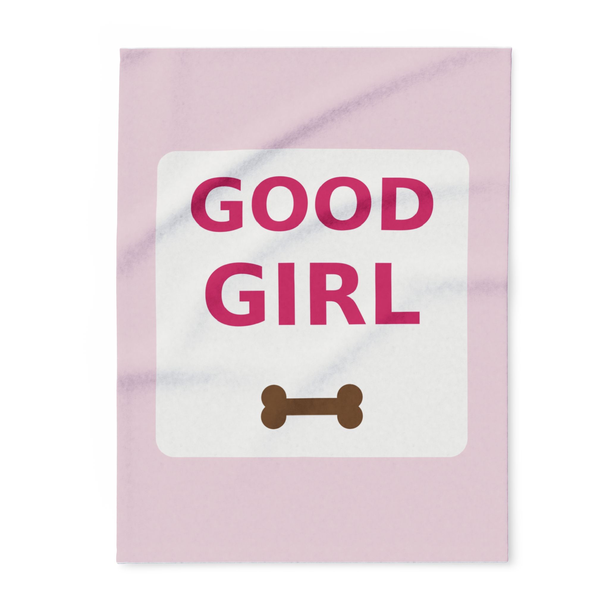 Good Girl Fleece Throw Blanket for Dogs and Dog Lovers