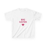 Big Sister Kids T-Shirt, Youth Cotton Tee