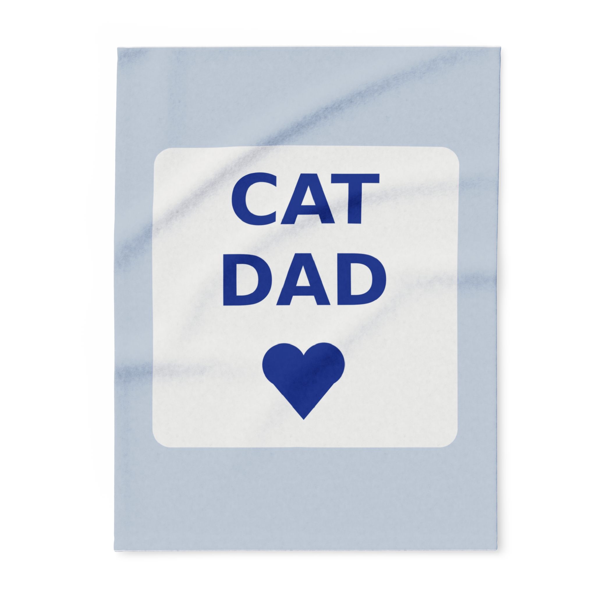 Cat Dad Fleece Throw Blanket, Cozy Gift for Cat Lovers
