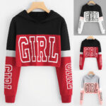 Women's Patchwork Crop Hoodie