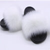 Women's Faux Fur Plush Slippers - Non-Slip