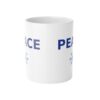 Peace Christmas Coffee Mug, 11oz Holiday Gift Mug