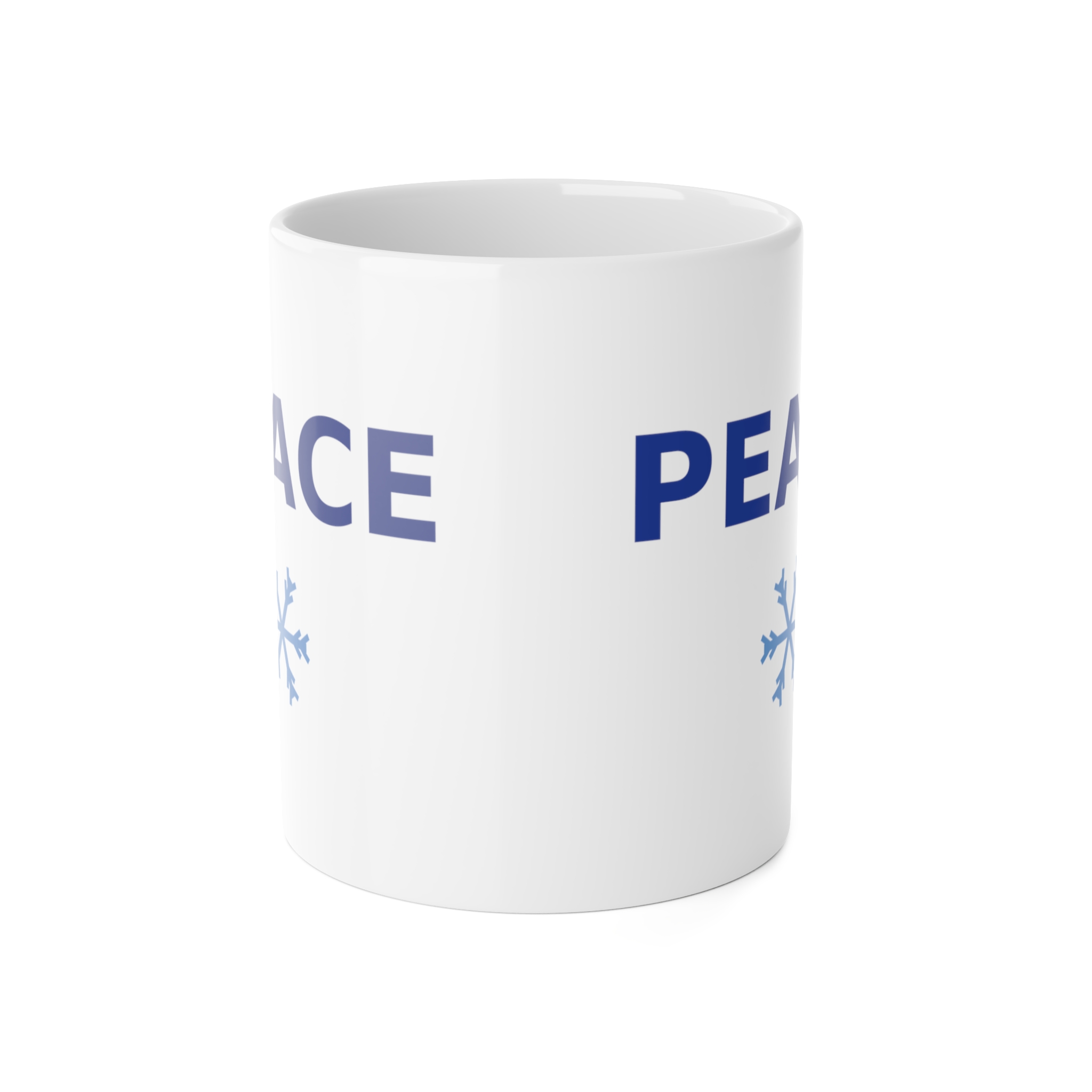 Peace Christmas Coffee Mug, 11oz Holiday Gift Mug