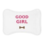 Good Girl Pet Feeding Mat, Bone Shape Dog Bowl Mat