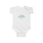 Little Explorer Baby Bodysuit, Infant Cotton One-Piece