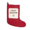 Cozy Season Christmas Stocking, Festive Holiday Stocking