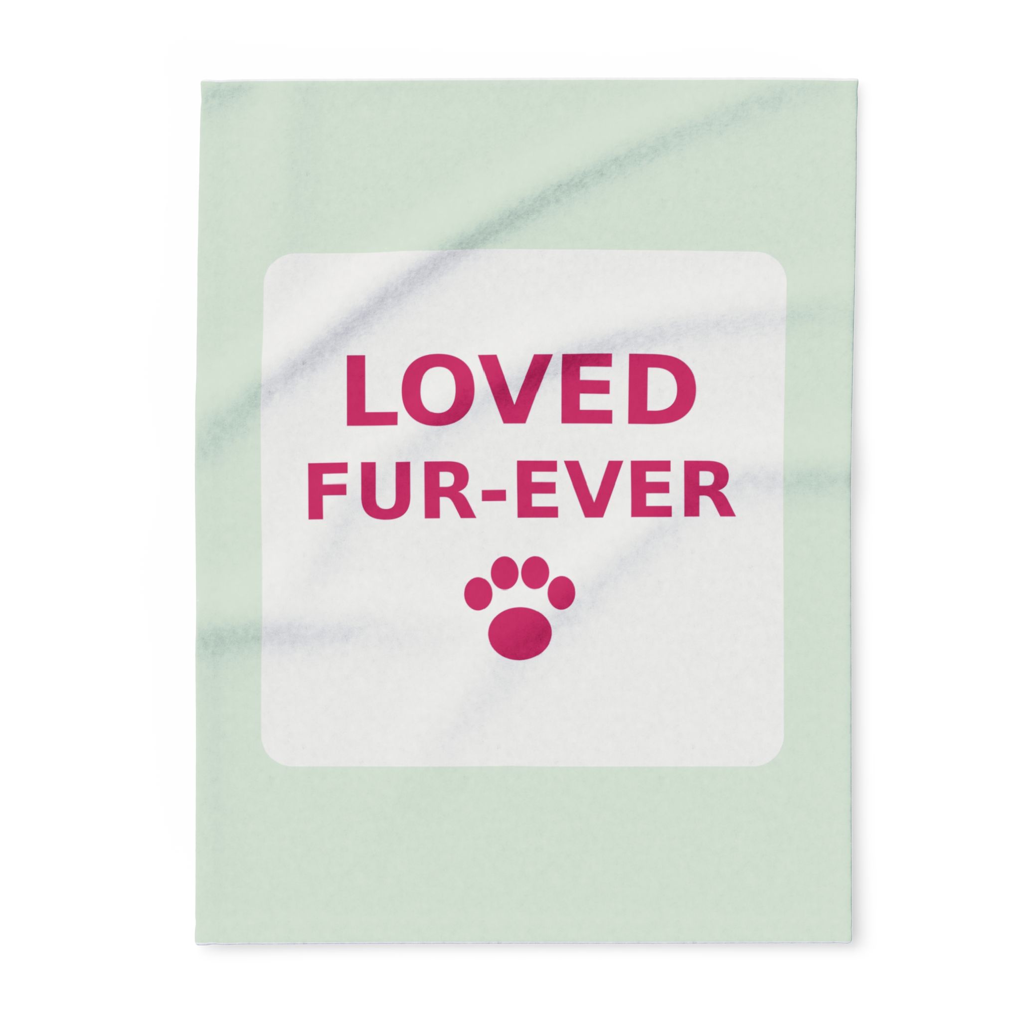 Loved Fur-Ever Fleece Throw Blanket for Pets and Pet Lovers