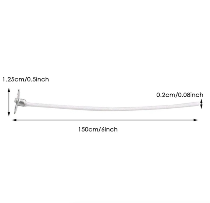 Candle Wicks 6 Inch Cotton Core Making Supplies Pre Tabbed