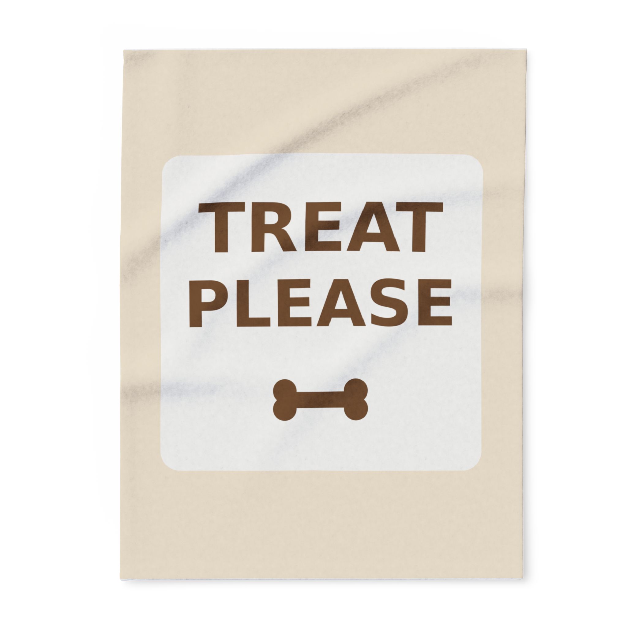 Treat Please Fleece Throw Blanket for Dogs and Dog Lovers