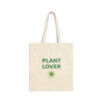 Plant Lover Canvas Tote Bag, Cotton Shopping Tote