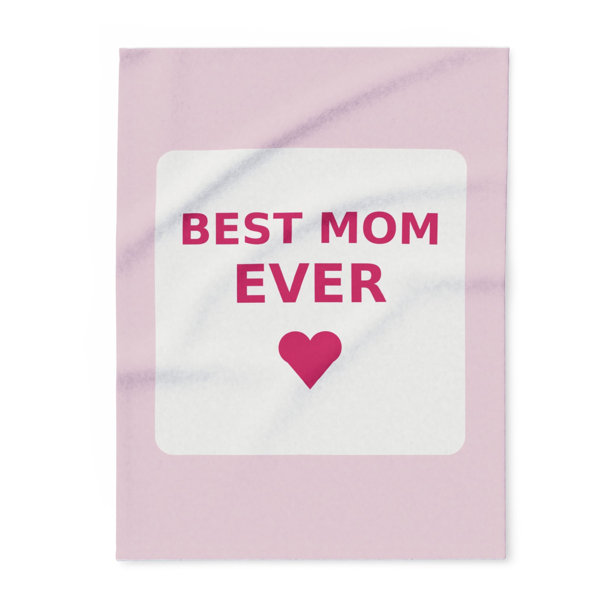 Best Mom Ever Fleece Throw Blanket, Cozy Gift for Mom