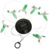 LED Solar Hummingbird Wind Chime String Lights 6 LEDs Color-Changing