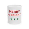 Merry and Bright Holiday Ceramic Mug, 11oz