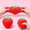 Strawberry Fidget Toy, Stretchable Squeeze Stress Relief