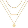 14K Gold Plated Layered Choker Necklace Set for Women