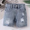 Sunshine Little Boy Ripped Jeans Shorts New Summer Baby Summer Denim Shorts