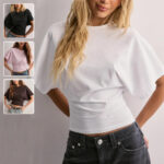 Women's Batwing-Sleeve Round-Neck Tee