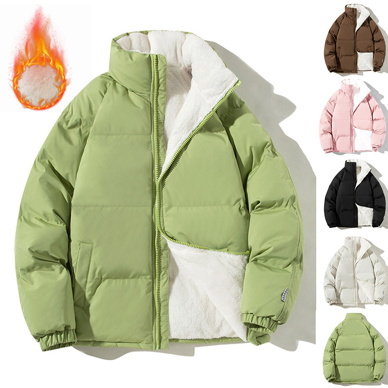 Unisex Stand-Collar Coat with Pockets