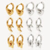 XINGX Earrings Stainless Steel Glossy Earrings