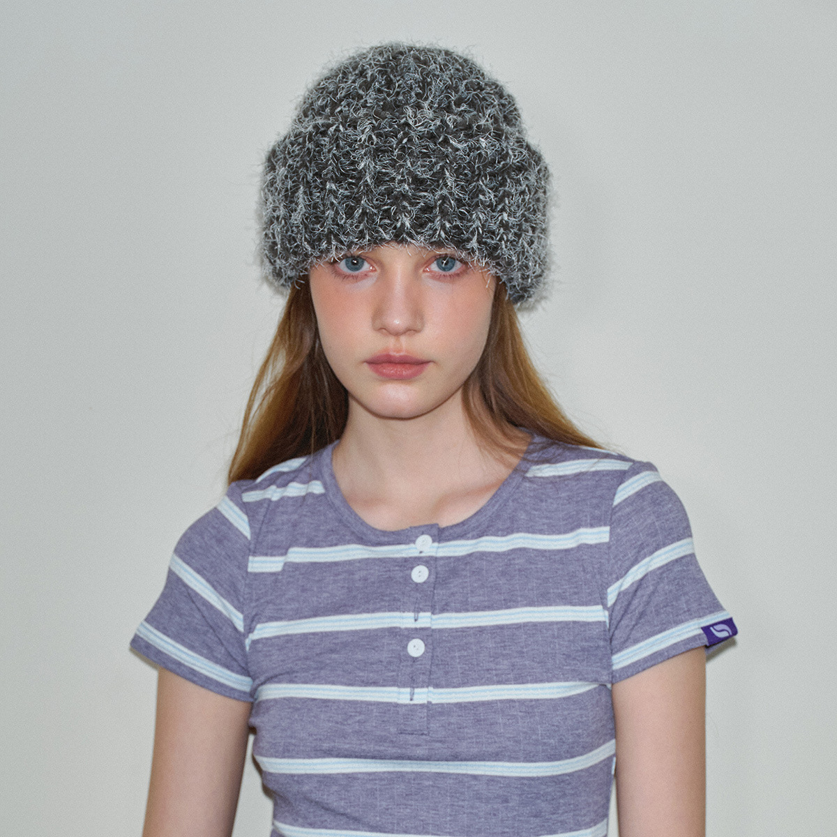 Women's Color-Block Wool Blend Beanie
