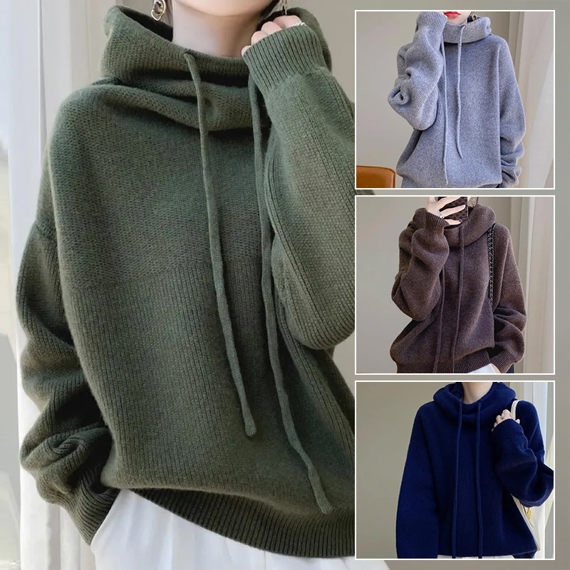 Women's Chunky Long-Sleeve Winter Sweater