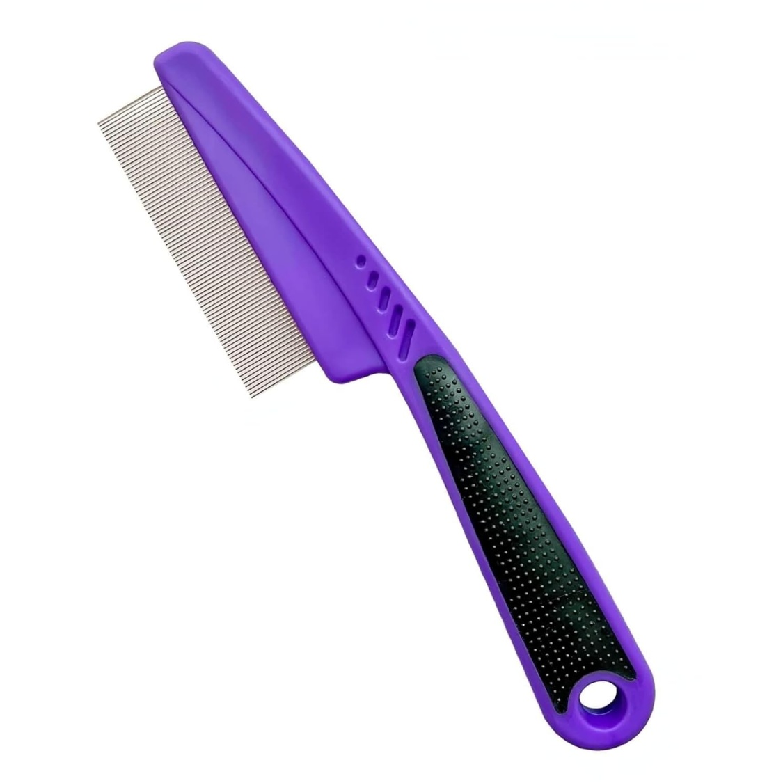 Comb with Rubber Handle, Flea and Tick Combs for Dogs