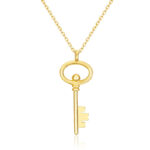 Sterling Silver Key Pendant Necklace