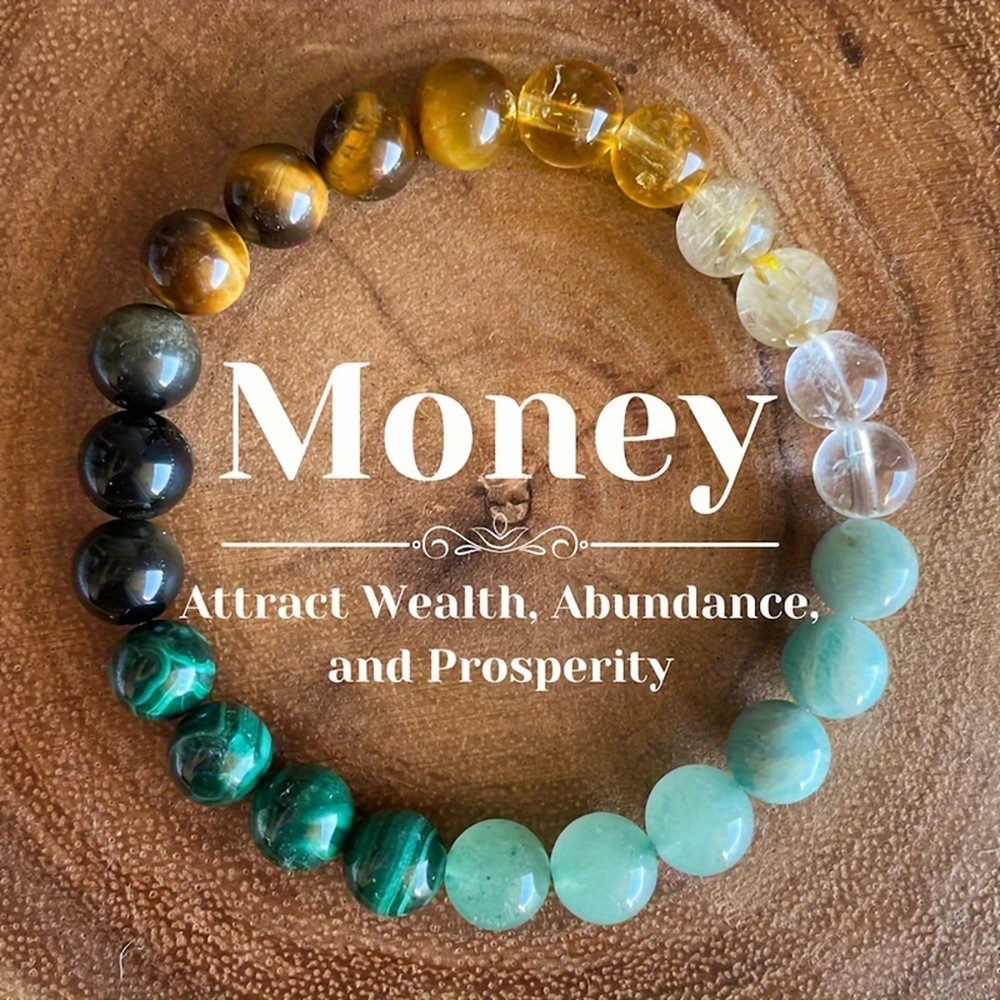 Universal Natural Stone Bracelet Citrine Dongling Stone Malachite Bracelet