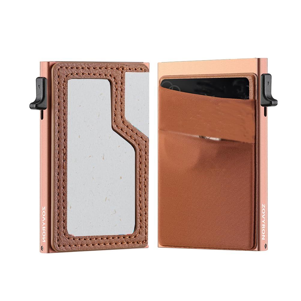 Slim Pop-Up Card Holder Wallet with ID Window
