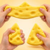 Giant Triangular Cheese Fidget Toy, Super Stretchy Soft Stress Relief
